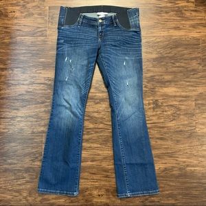 Isabel Maternity Skinny Bootcut Jeans Expandable Side Panels
